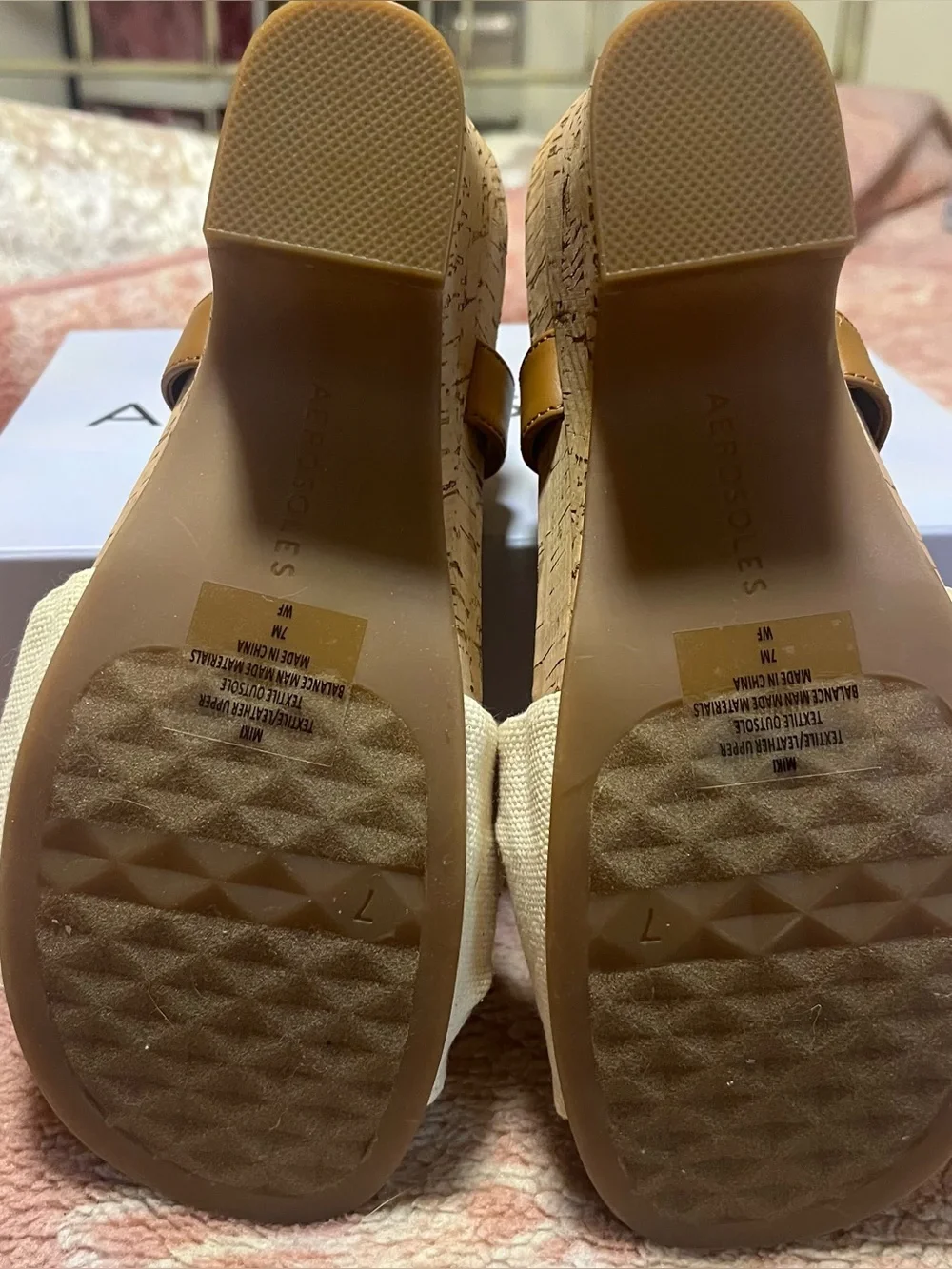 AEROSOLES Miki Cork Wedge Sandal